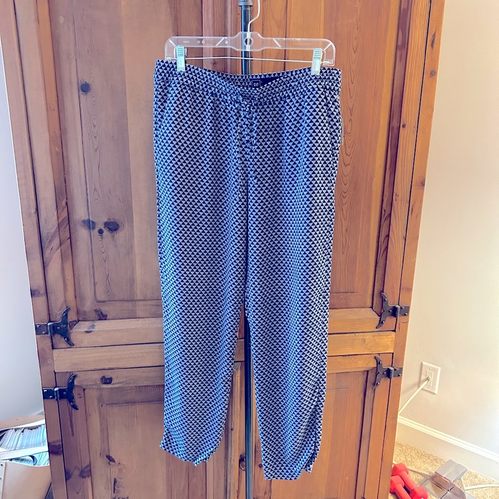 Drawstring Geometric Pants